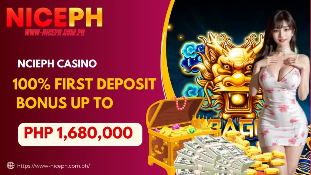 First Deposit Bonus Up to PHP 1,680,000 at NicePH