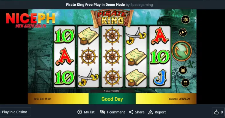 Overview of the Pirate King Slot Game